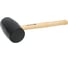 Резиновый молоток HOEGERT TECHNIK черный, 680 г с деревянной рукояткой HT3B043 1