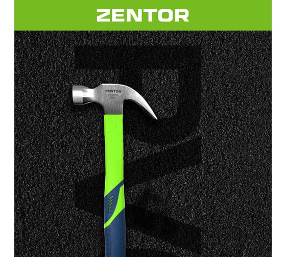 Молоток-гвоздодер Zentor 250 г ZT18001S