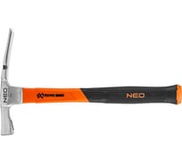 Молоток-кирочка NEO Tools 600 г, рукоятка из стекловолокна 25-133 19626426