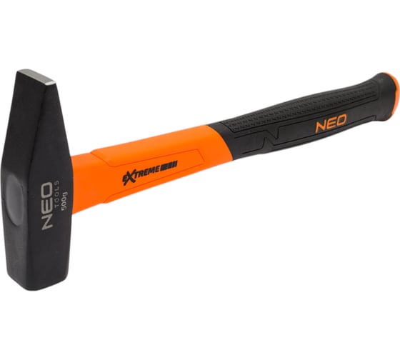 Столярный молоток NEO Tools 500 г, рукоятка из стекловолокна 25-145