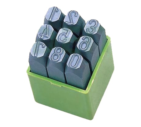 Цифровые клейма CNIC № 2 сталь 9шт OT104 37163