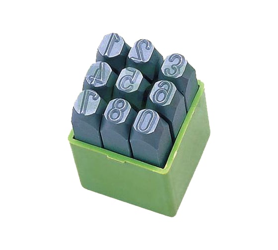 Цифровые клейма CNIC № 6 сталь 9шт OT104 37167 1