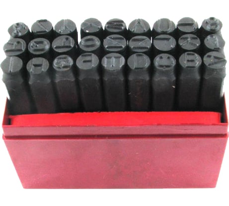 Буквенные клейма CNIC 1/8" сталь латинский шрифт 27шт от А до Z OT105 48123