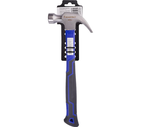 Молоток гвоздодер Smartbuy с фибергласс. антивибр. ручкой, слесарный, 450 гр, PRO TOOLS SBT-PRO-GHN SBT-PRO-GHN-500 1