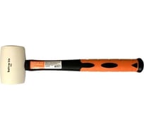 Киянка Bohrer 680 г. рукоятка фиберглас с резиновым покрытием, круглый боек, белая резина 45013368