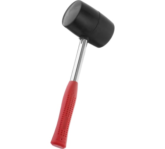 Резиновая киянка INTERTOOL 900г. 80 мм, черная резина, металлическая ручка HT-0233