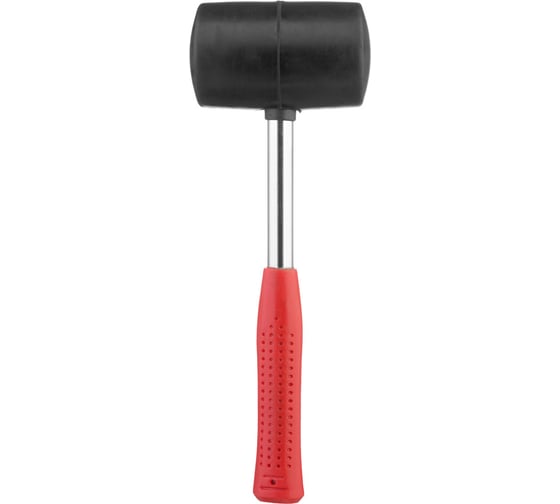 Резиновая киянка INTERTOOL 680г. 75 мм, черная резина, металлическая ручка HT-0232