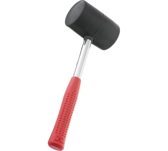Резиновая киянка INTERTOOL 680г. 75 мм, черная резина, металлическая ручка HT-0232