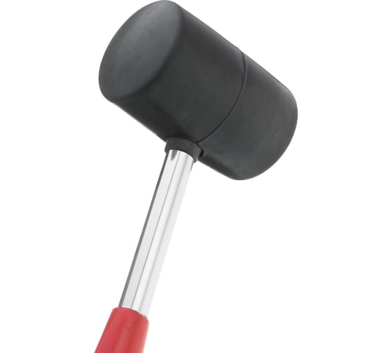 Резиновая киянка INTERTOOL 680г. 75 мм, черная резина, металлическая ручка HT-0232