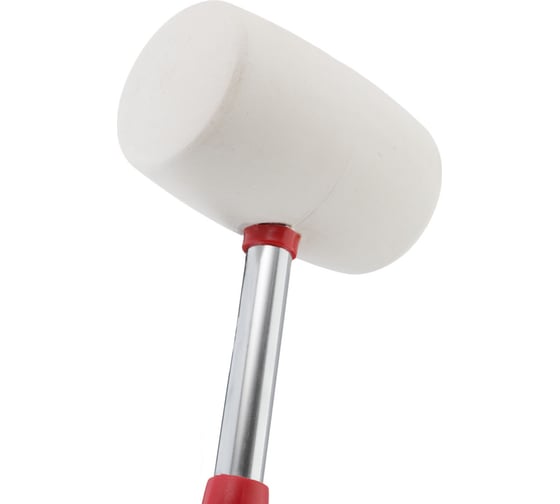 Резиновая киянка INTERTOOL 680г. 80 мм, белая резина, металлическая ручка HT-0235