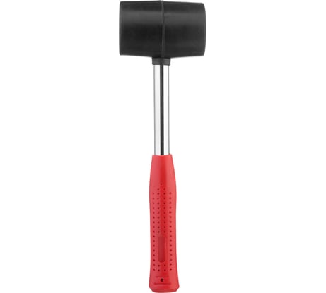 Резиновая киянка INTERTOOL 450г. 60 мм, черная резина, металлическая ручка HT-0231