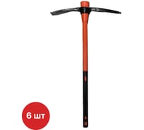 Кирка кайло SAMGRUPP 2000 г фиберглассовая обрезиненная рукоятка 900 мм (упаковка 6 шт) SAMC-036300002-6