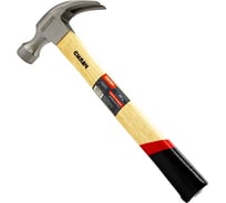 Молоток-гвоздодер СИЛАЧ 450гр, с деревянной ручкой, кованый, с магнитным держателем 026078