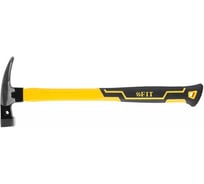 Молоток-гвоздодер FIT фиберглассовая усиленная удлиненная ручка, дополн. гвоздодер, 27 мм, 370 гр. 44750