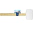 Киянка резиновая vertextools 450 г. белая резина, деревянная ручка FSC 10-52-450 2