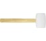 Киянка резиновая vertextools 450 г. белая резина, деревянная ручка FSC 10-52-450 6