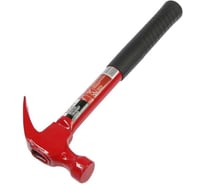 Молоток-гвоздодер ООО "ОПТИКОМ ЭЛЕКТРИК" ЛОМ, металлическая обрезиненная рукоятка, 450 г 2679410