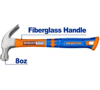 Молоток-гвоздодер WADFOW 220 г 6/36 WHM3308