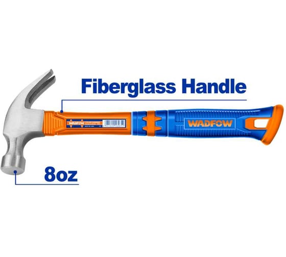 Молоток-гвоздодер WADFOW 220 г 6/36 WHM3308