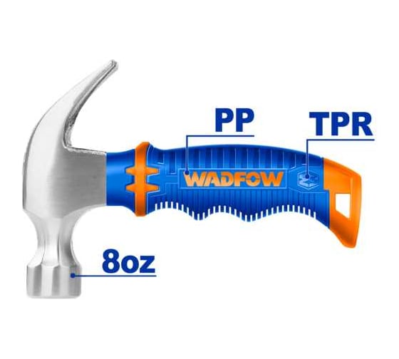 Молоток-гвоздодер WADFOW 220 г 6/48 WHM33D8