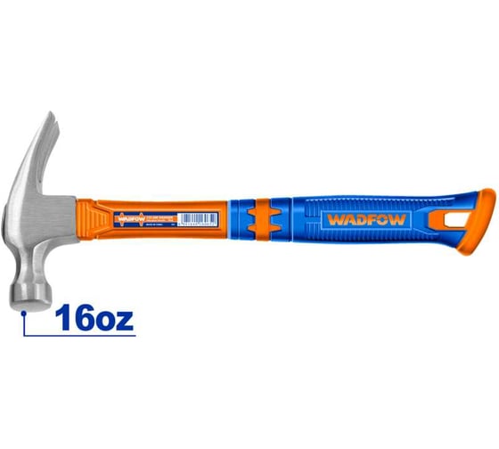 Молоток-гвоздодер WADFOW 400 мм, 450 г 6/24 WHM336L