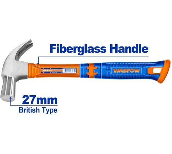 Молоток-гвоздодер WADFOW 27мм 6/24 WHM3327