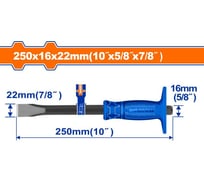 Зубило WadFow с протектором 22х16х250 мм 6/36 WCC1301