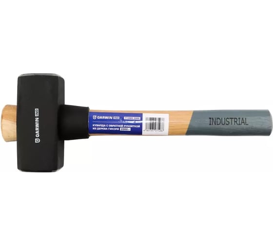 Кувалда Garwin INDUSTRIAL с обратной рукояткой из дерева гикори, 2000 г 712085-2000