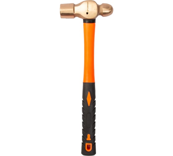 Молоток слесарный СПЕЦГАЗ в искробезопасном исполнении с круглым бойком 0,91 кг пластиковая рукоятка 7842387