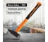 Молоток строительный (слесарный) TDM ELECTRIC 500 гр, кованый, с усиленной прорезиненной фиберглассовой рукояткой "Алмаз" SQ1036-0113 2