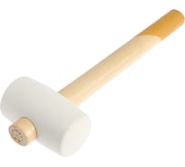 Киянка TUNDRA, деревянная рукоятка, белая резина, 50 мм, 300 г 6977300