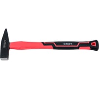 Молоток Ladina слесарный 400г, с ручкой фиберглас двухкомпонентная рукоятка, квадратный боек 301-003