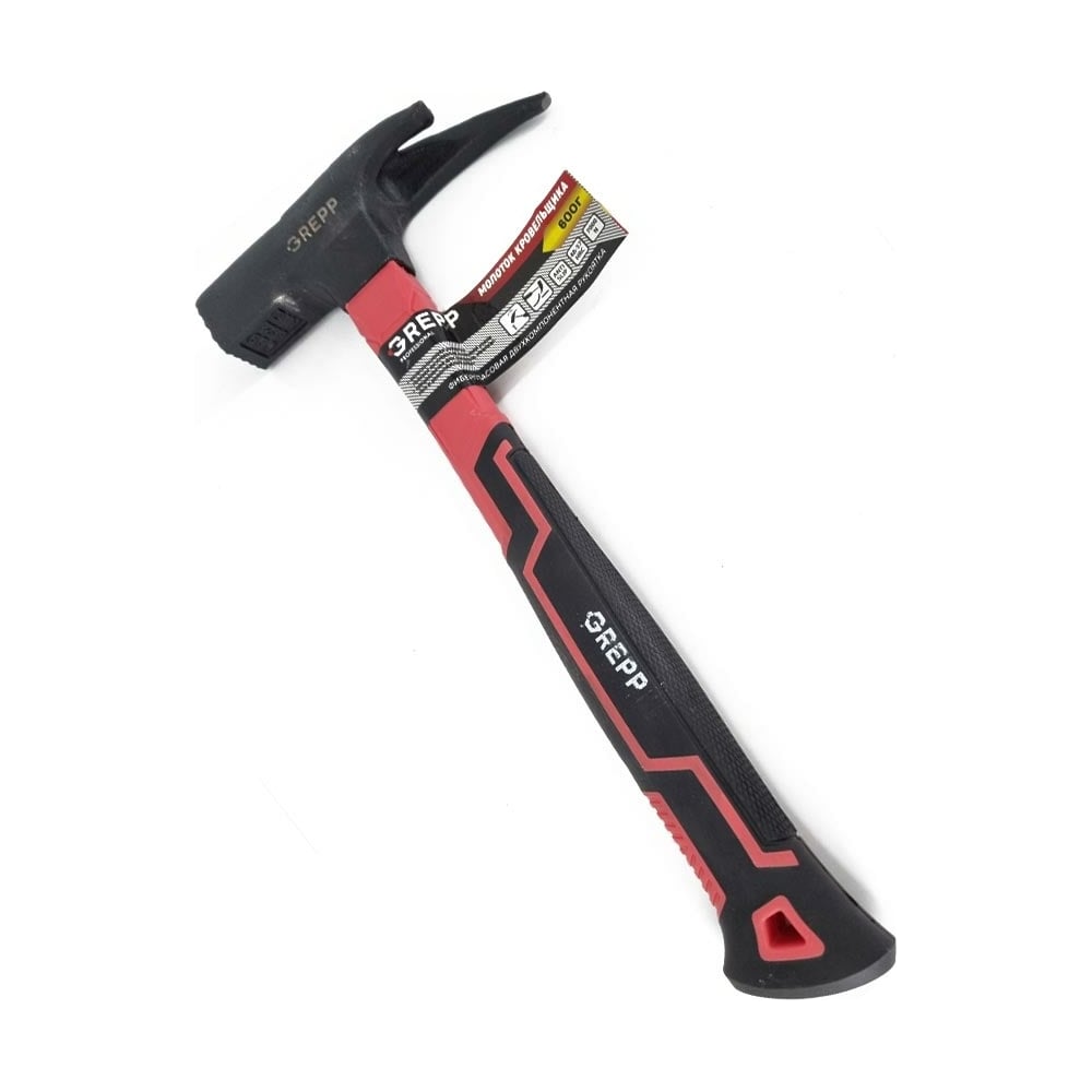 Молоток Ladina кровельщика 600г, фибергласовая двухкомпонентная ...