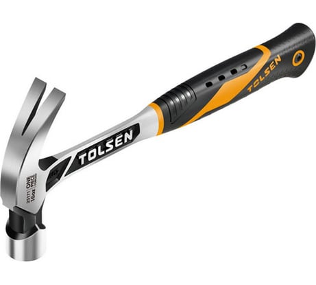 Молоток столяра TOLSEN ПРОФИ литой, фибергласовая рукоятка 450гр 25171