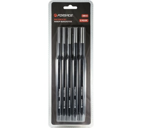 Набор выколоток Forsage удлиненных, 5пр. F-50512 50851 F-50512(50851)
