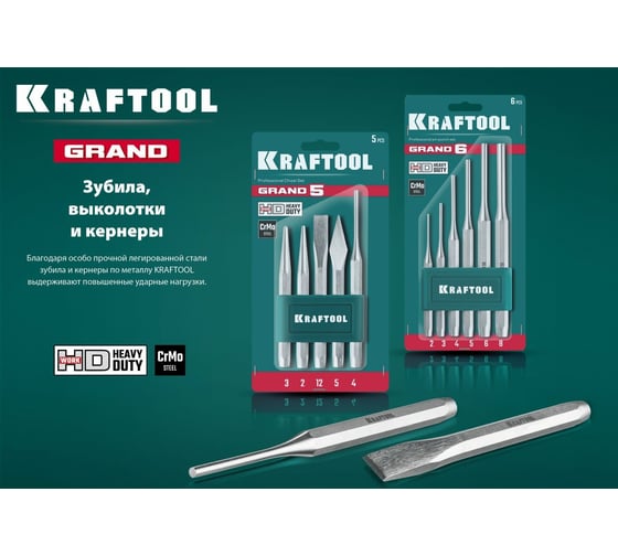 Слесарное зубило по металлу KRAFTOOL Grand 10x140 мм 2103-10