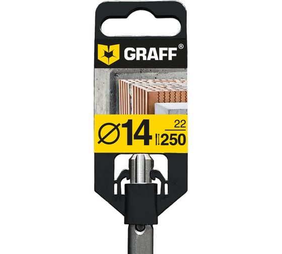 Плоское зубило GRAFF 14х250х22 мм SDS-plus GSPC1422 / 6014250 601425022