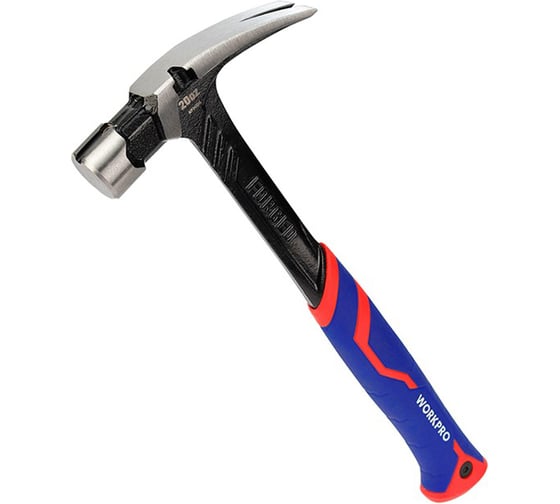 Молоток-гвоздодер WORKPRO 560г цельнометаллический WP241014