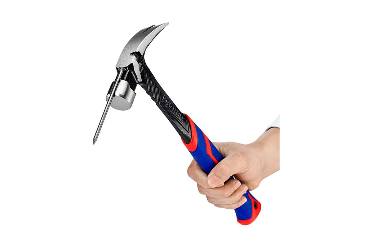 Молоток-гвоздодер WORKPRO 450г цельнометаллический WP241013 - выгодная ...