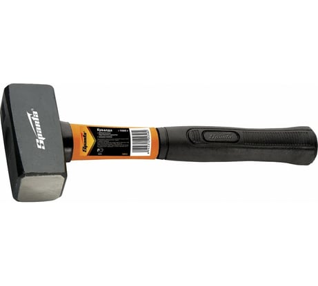 Кувалда SPARTA 1000 г, фибергласовая обрезиненная рукоятка 10913