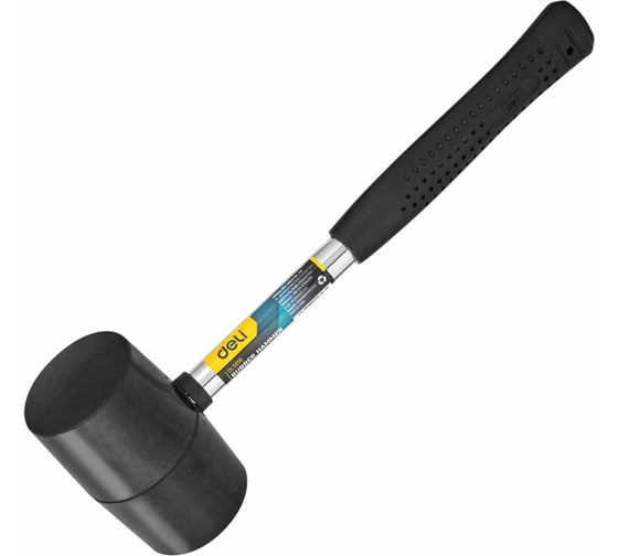Резиновый молоток DELI dl5616 со стальной ручкой, длина 305 мм 104492