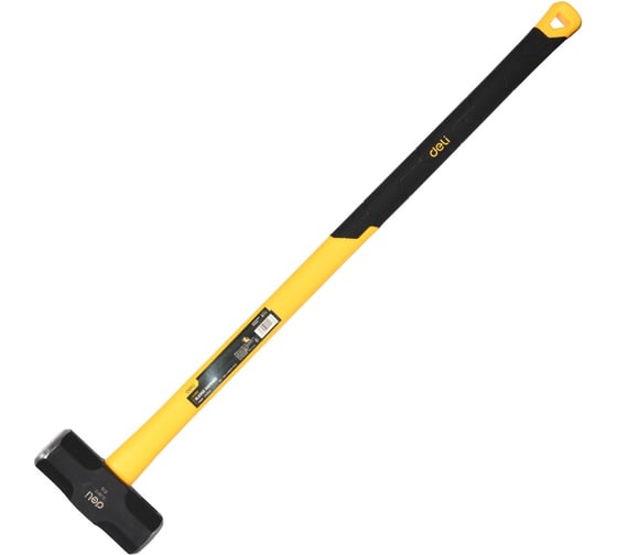 Универсальная кувалда DELI DL6912 3600гр (фиберглассовая рукоятка, углеродистая сталь) 104495 1