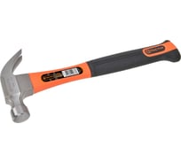 Молоток с гвоздодером TACTIX 340 гр с фибергласовой рукояткой 221003