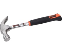 Молоток с гвоздодером TACTIX 570 гр с трубчатой рукояткой 221075