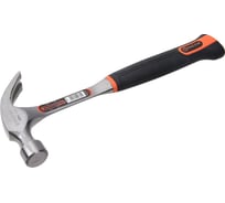 Молоток с гвоздодером TACTIX 570 гр, металлическая рукоятка 221053