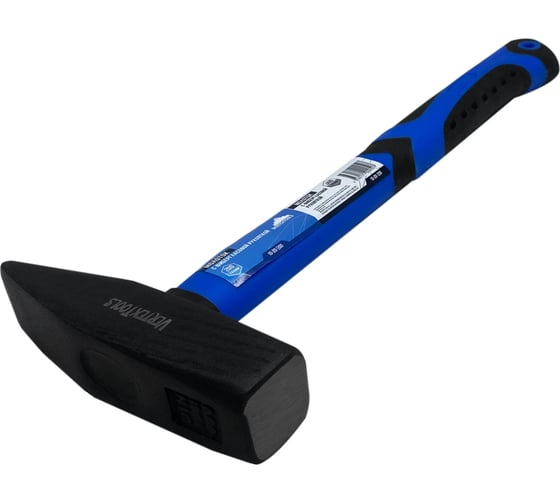 Слесарный молоток vertextools 200 г, фибергласовая обрезиненная рукоятка 10-20-200