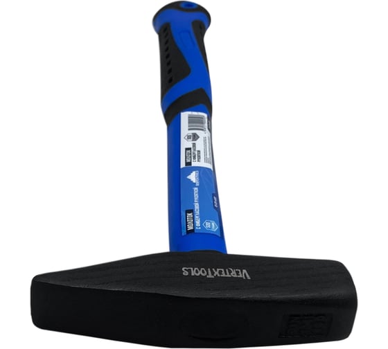 Слесарный молоток vertextools 500 г, фибергласовая обрезиненная рукоятка 10-20-500
