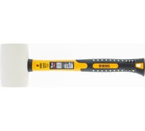 Резиновая киянка Denzel 450 грамм, 16 oz, белая резина, фибергласовая рукоятка 7711196