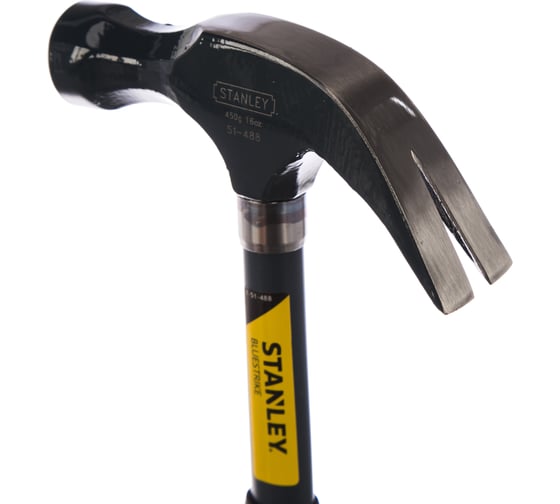 Молоток с гвоздодером 450 гр Stanley BLUE STRIKE 1-51-488