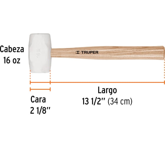 Резиновая киянка Truper MH-16 16931
